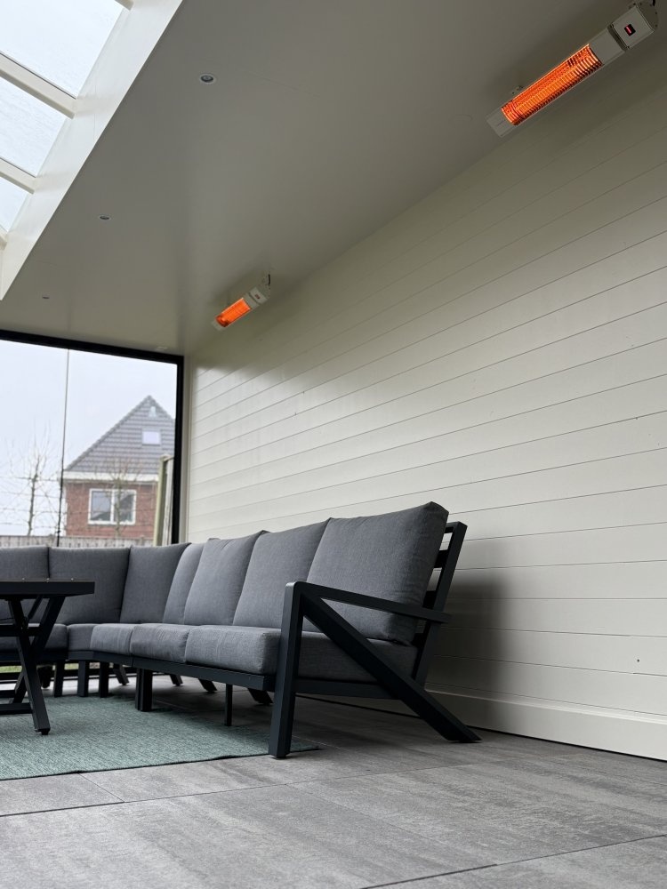 Infrarood terrasverwarmer 2000W Tansun Havana carbon io antraciet