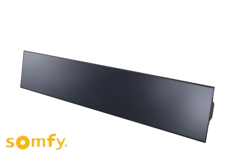 Infrarood terrasverwarmer 2,4 kW zwart met Somfy io-bediening
