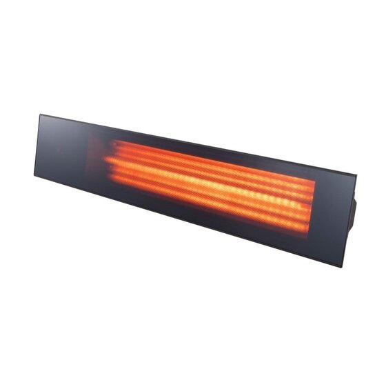 Terrasverwarming - Tansun Linea glass io 2,4 kW zwart