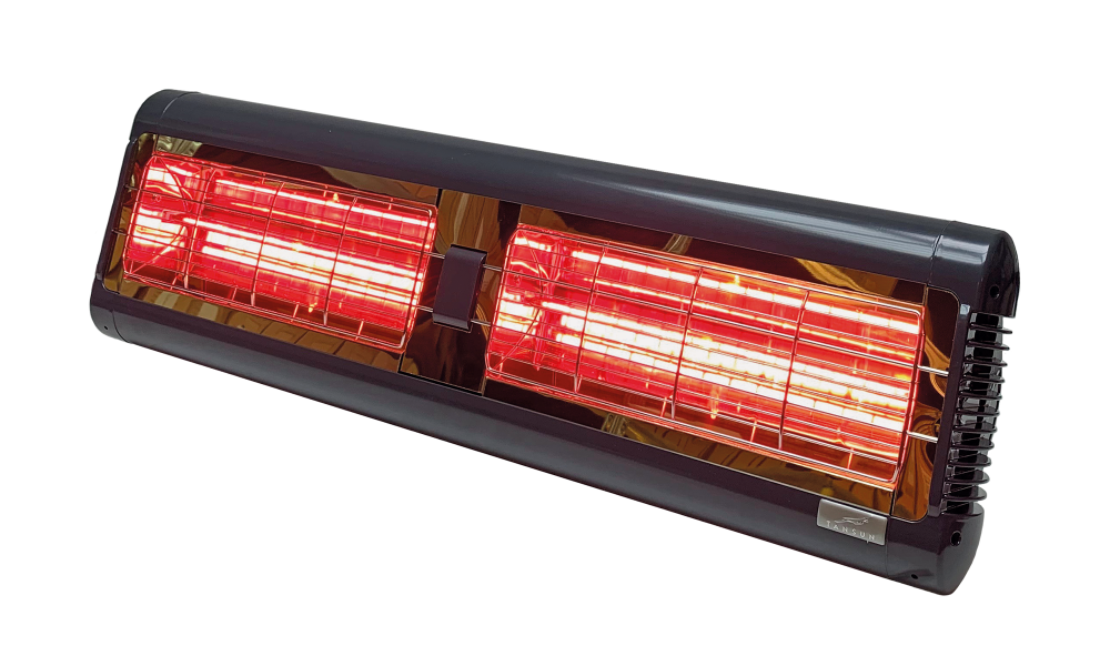Infrarood terrasverwarmer 3,0 kW ultra low glare antraciet binnen/buiten