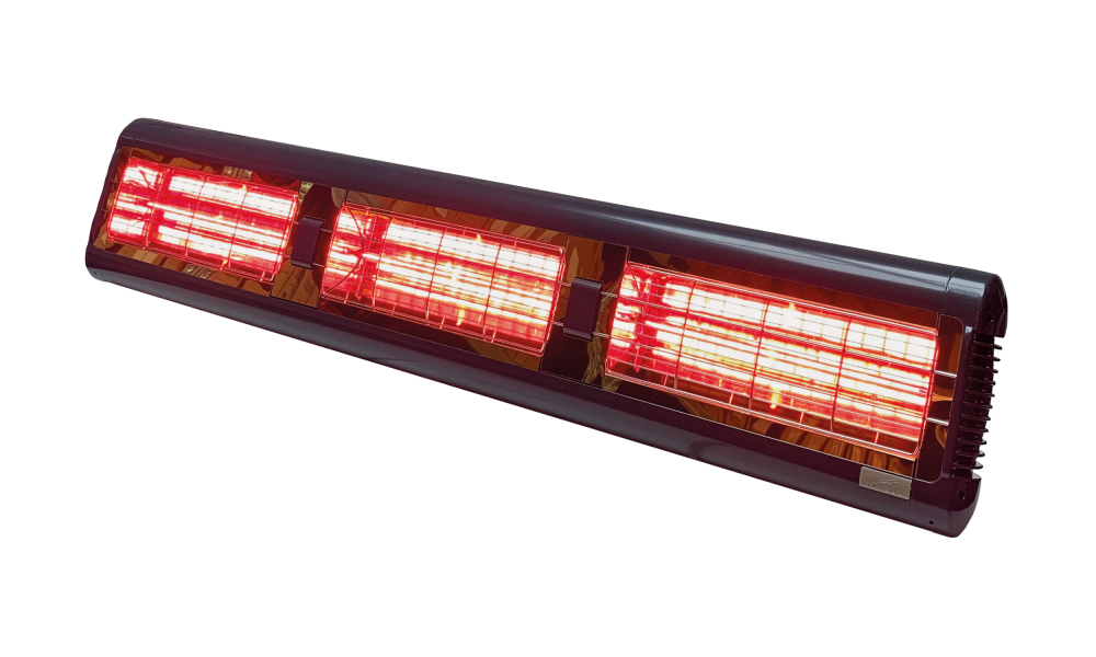 Infrarood terrasverwarmer 4,5 kW ultra low glare antraciet