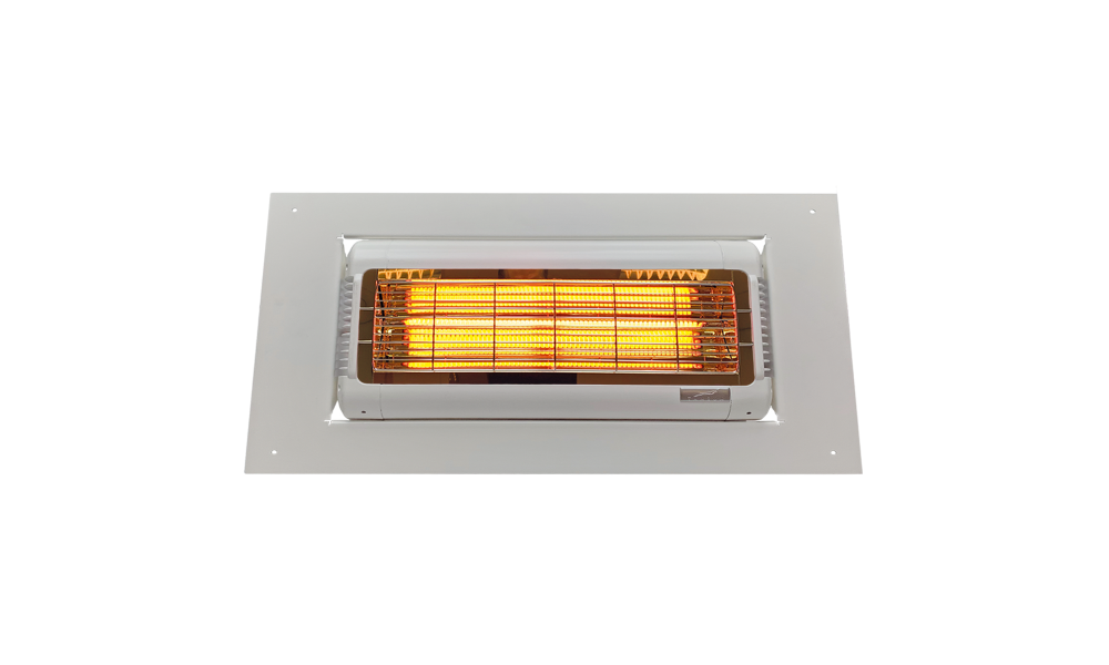 Inbouw infraroodstraler carbon 2,0 kW wit - Tansun Monaco XL