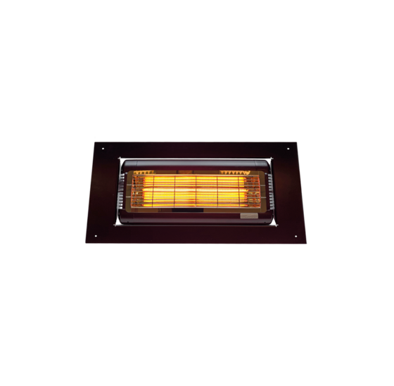 Terrasverwarming - Tansun Monaco XL inbouw carbon 2,0 kW zwart