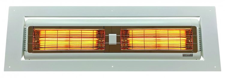 Infrarood terrasverwarmer inbouw 4,0 kW carbon wit - Tansun Monaco XL