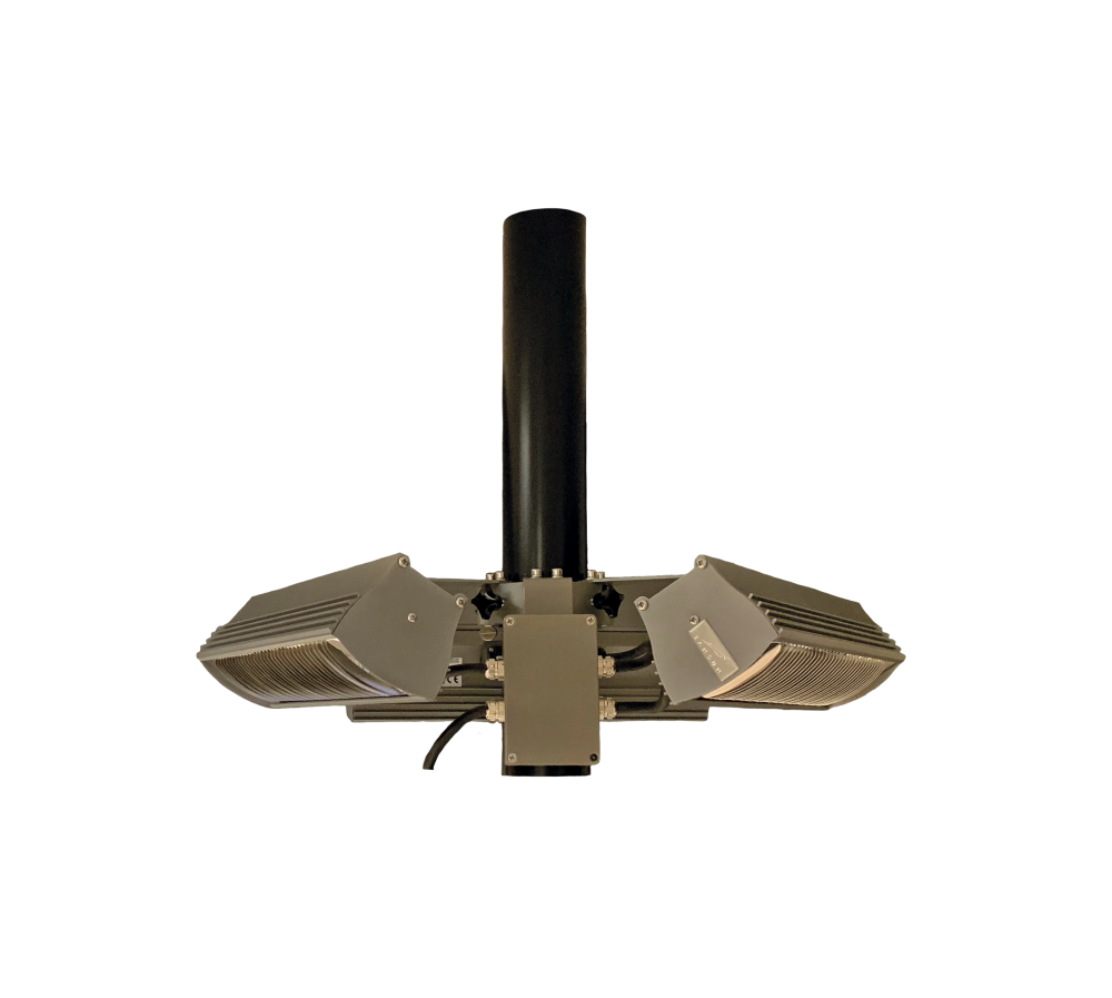 Parasol-montagebeugel infrarood terrasverwarming Tansun 3x1000W
