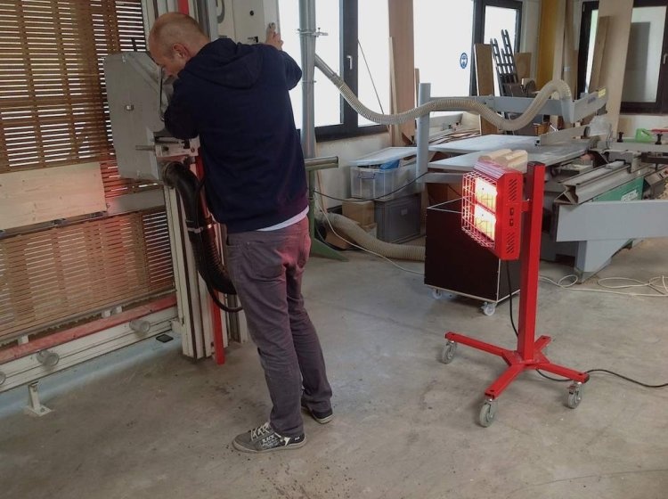 Tansun Spotter mobiele infraroodverwarmer 230V low glare binnen