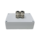 Aluminium RF montagebox wit met kabelwartel voor elektrische onderdelen