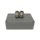 Aluminium RF montagebox titanium met kabelwartels