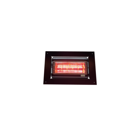 Terrasverwarming - Tansun Sorrento inbouw 2,0 kW zwart