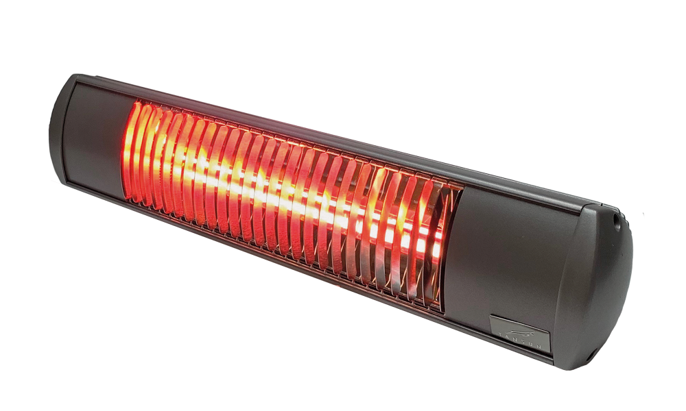 Infrarood terrasverwarmer 1,5 kW titanium - Tansun Rio Grande IP