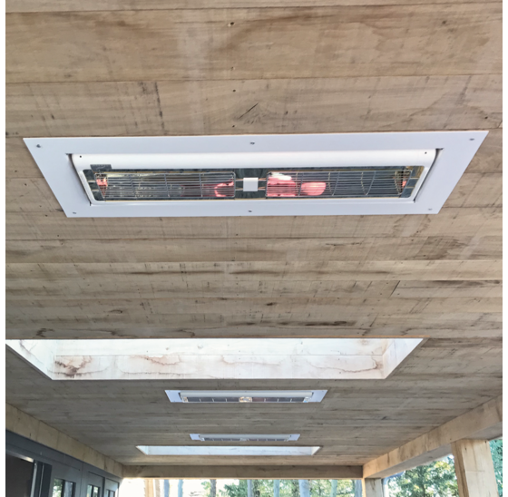 Terrasverwarming - Tansun Sorrento inbouw 3,0 kW zwart