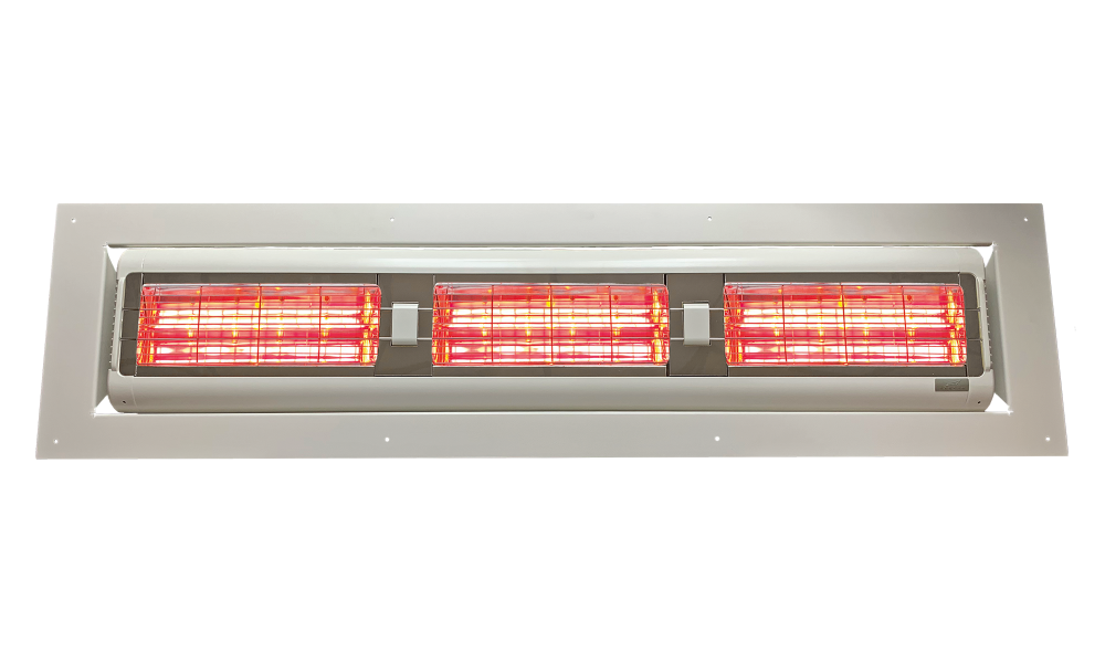Infrarood terrasverwarming inbouw 6,0 kW wit - Tansun Sorrento