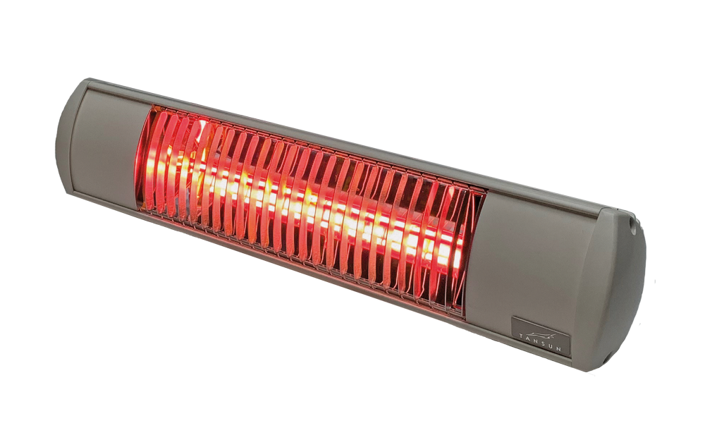Infrarood terrasverwarmer 2000W wit - Tansun Rio Grande IP Low Glare
