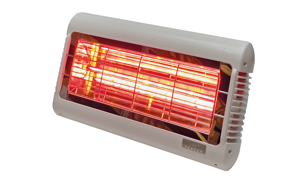 Infrarood terrasverwarmer 2000W wit - Tansun Sorrento IP binnen/buiten