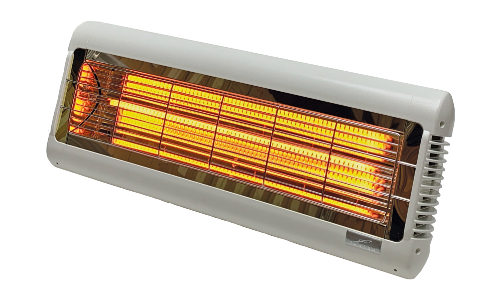 Infrarood terrasverwarmer 2000W carbon wit - Tansun Monaco XL IP