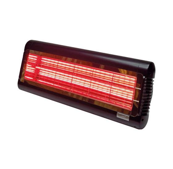 Terrasverwarming - Tansun Monaco XL IP ultra low glare 2,4 kW zwart