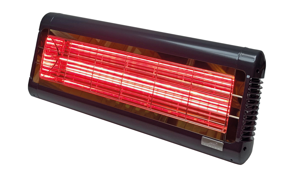 Infraroodstraler 2,4 kW ultra low glare antraciet binnen/buiten