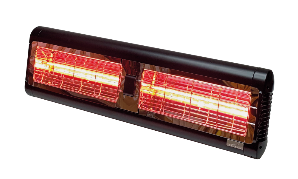 Infrarood terrasverwarmer 3,0 kW zwart low glare binnen/buiten