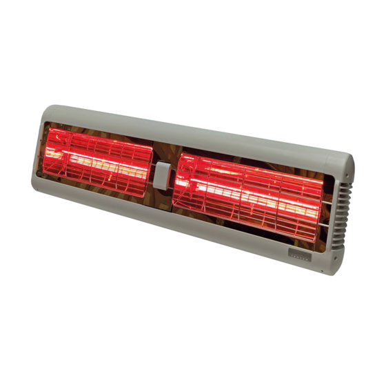 Terrasverwarming - Tansun Monaco IPD ultra low glare 3,0 kW wit