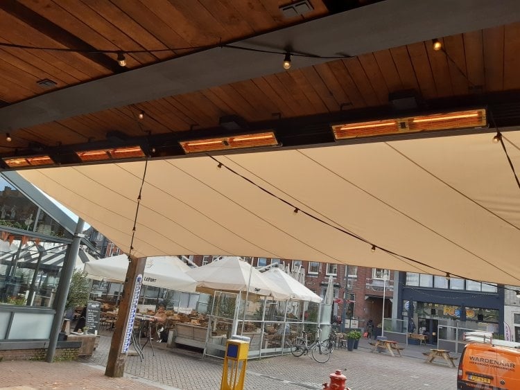 Tansun Monaco XL IPD Carbon 4,0 kW Zwart Terrasverwarmer