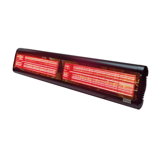 Terrasverwarming - Tansun Monaco XL IPD ultra Low Glare 4,8 kW zwart