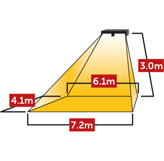 Terrasverwarming - Tansun Monaco XL IPD ultra Low Glare 4,8 kW zwart