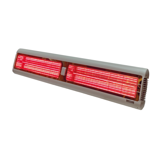 Terrasverwarming - Tansun Monaco XL IPD ultra Low Glare 4,8 kW wit