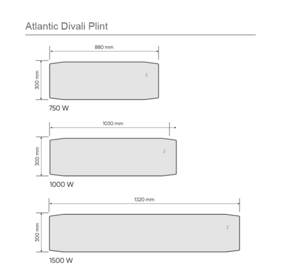 Atlantic DIVALI CONNECTE PL 750 W wit