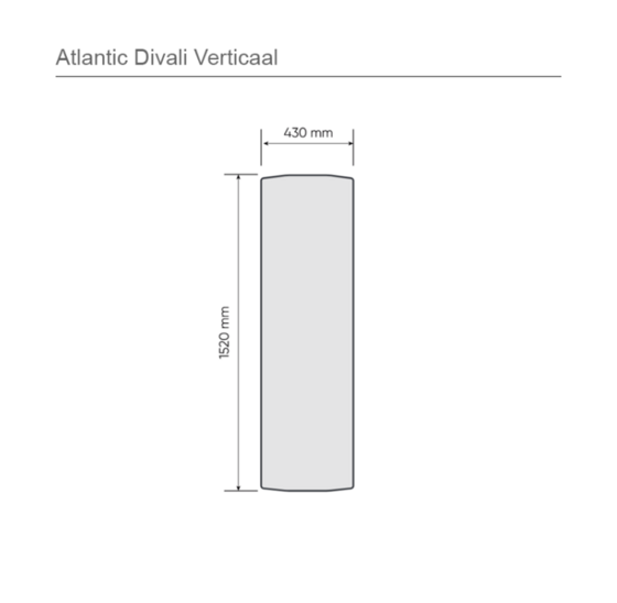 Atlantic DIVALI CONNECTE V 2000W Wit Elektrische Radiator