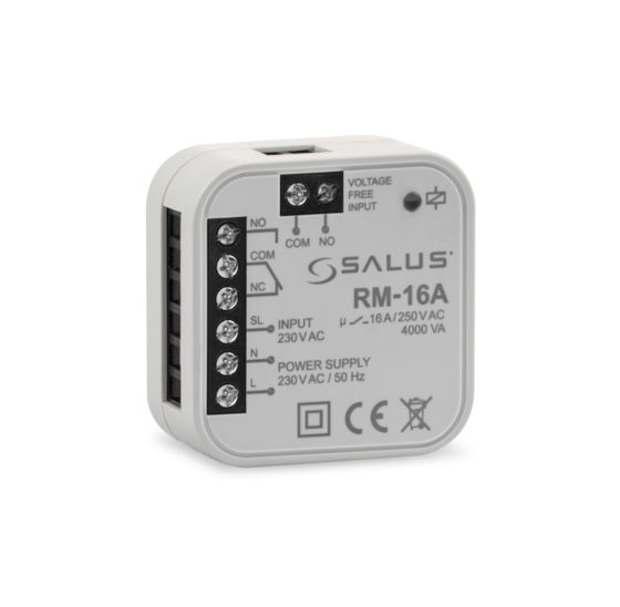 Salus RM16A relais bedraad - 16A schakelcomponent