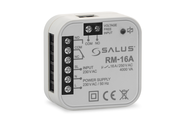 Salus RM16A relais bedraad - 16A schakelcomponent