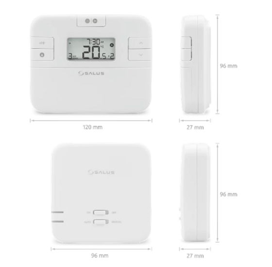Salus RT510RF Draadloze Thermostaat met Opbouw Ontvanger