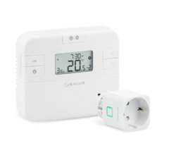 Thermostaten en bediening - Salus RT510SPE draadloze thermostaat met plugin ontvanger