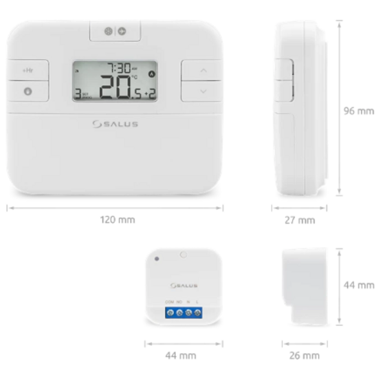 Salus RT510SR Draadloze Thermostaat met Inbouwontvanger