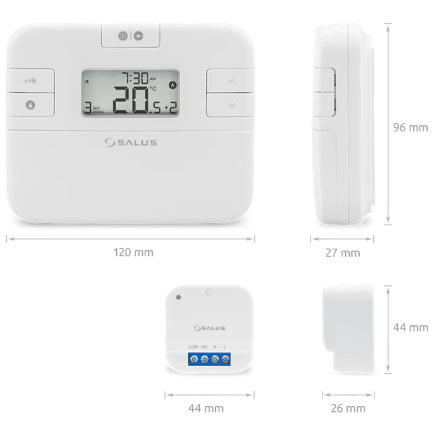 Salus RT510SR Draadloze Thermostaat met Inbouwontvanger
