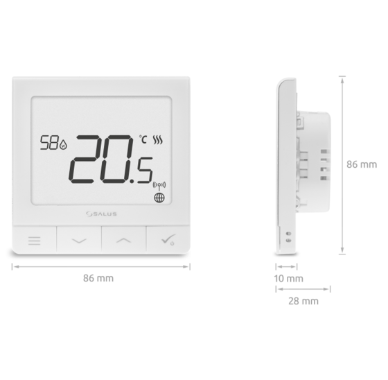Salus SQ610 Thermostaat Bedraad
