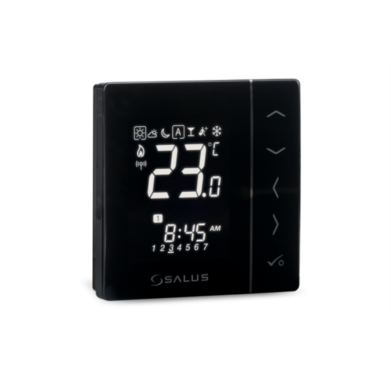 Salus VS10BRF Thermostaat Bedraad Zwart