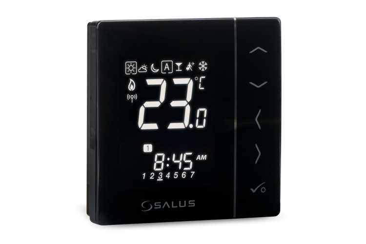 Salus VS10BRF Thermostaat Bedraad Zwart