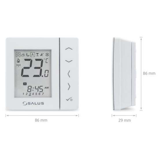 Salus VS20WRF thermostaat draadloos wit