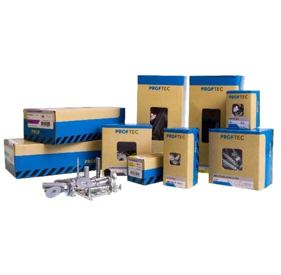 Proftec Schroeven - Proftec poortframeschroef vleugelteks bruin PK