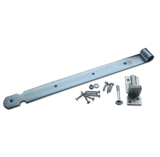 Wemekamp Deurbeslag sets - Heng-set+plaatduim/bevestiging verzinkt Ø 16 MM 500 MM