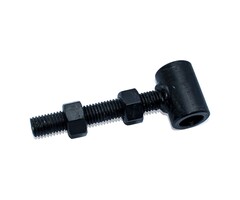 Wemekamp Oogschroef M14 - ø 16 mm voor poortframes met 2 moeren zwart