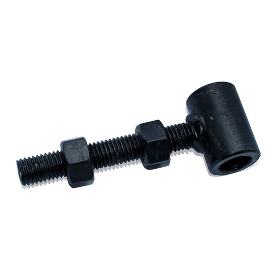 Wemekamp Oogschroef M14 - ø 16 mm voor poortframes met 2 moeren zwart