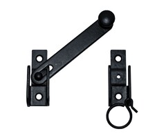IKO Zwart beslag - Luikoverslag klein zwart 120x60 MM