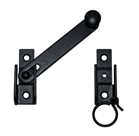IKO Zwart beslag - Luikoverslag klein zwart 120x60 MM