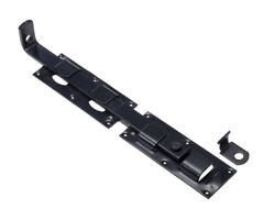 Wemekamp Zwart beslag - Overslaggrendel zwart 450 MM