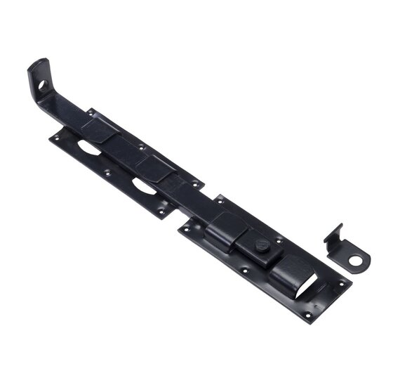 Wemekamp Zwart beslag - Overslaggrendel zwart 450 MM