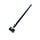Hengen en duimen - Poortbeslag verstelbaar zwart/verzinkt M24 1200x50x8 mm  plaat 150x80 mm hoogte en breedte verstelbaar
