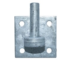 Wemekamp Zwaar beslag - Plaatduim zwaar thermisch verzinkt ø 19 MM 100x100 MM