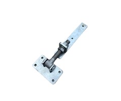 Wemekamp Hengen en duimen - Poortbeslag verstelbaar vuurverzinkt M24 300x50x6 mm  plaat 150x80 mm hoogte en breedte verstelbaar